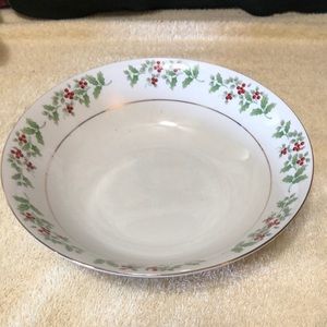 Gibson Houseware Christmas Charm-Delight-Holiday-Harmony 9" Round Vegetable Bowl